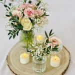 Trio de vases et soliflores