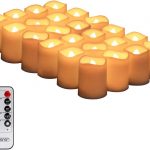 Bougies leds blanc chaud ambré