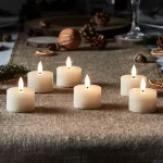 Bougies leds en cire naturelle
