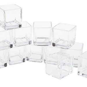 soliflore carré en verre
