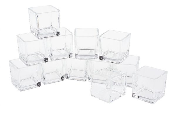 soliflore carré en verre