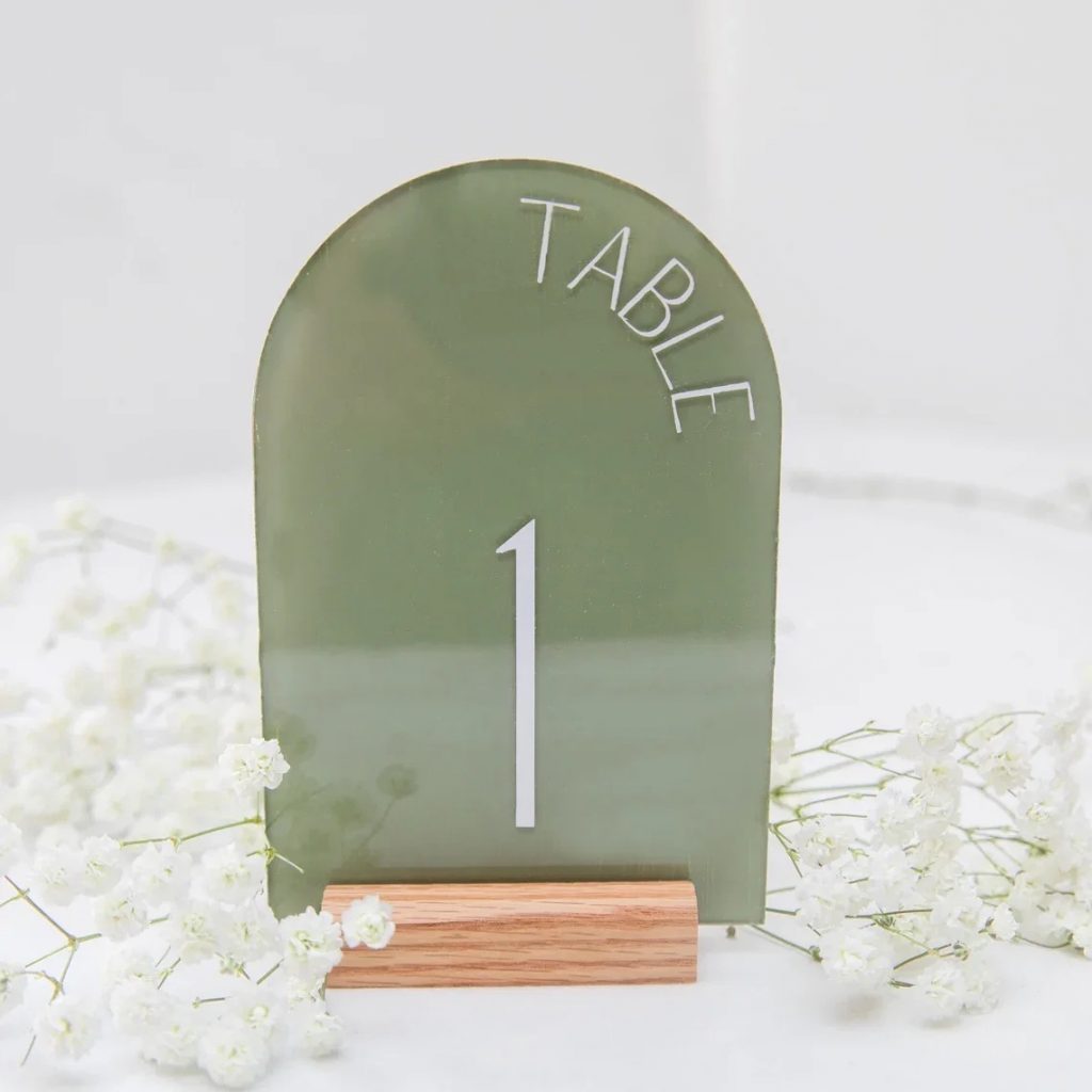 Numéros de tables