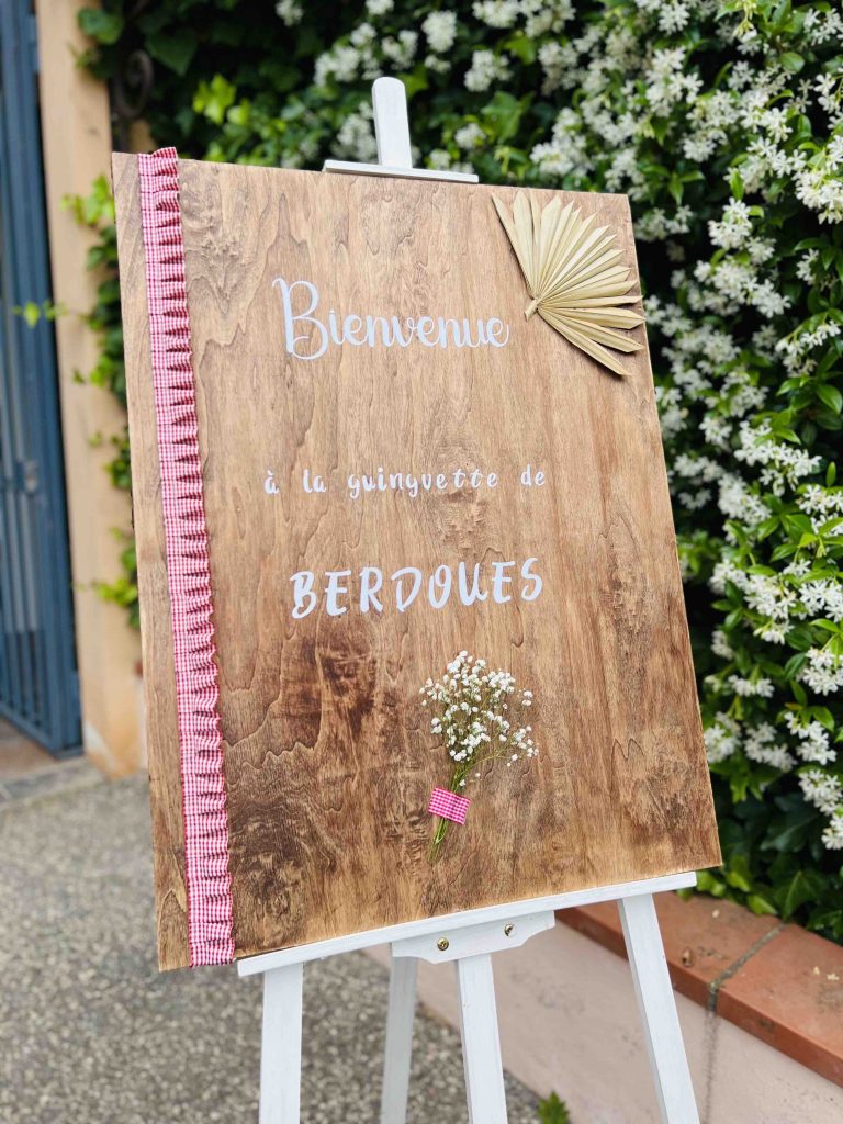 Panneau bienvenue
