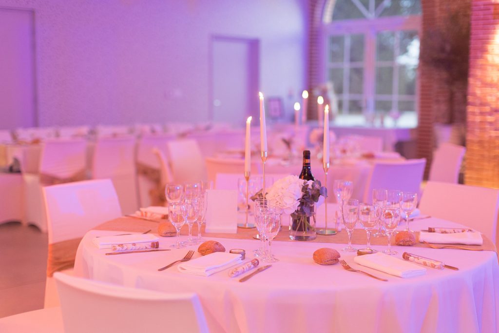 Décoration d'une salle de mariage à Balma